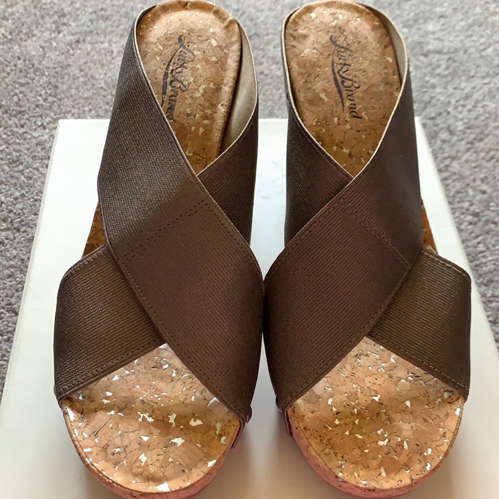 Lucky Brand wedge shoes like new!